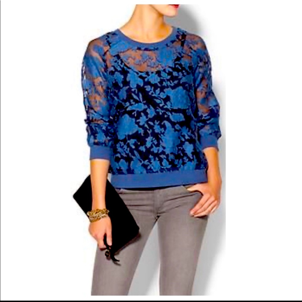 Sheer Blue Sweatshirt